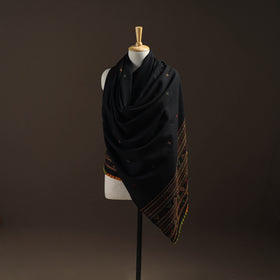 Kutch Bhujodi Handwoven Merino Wool Dhabla Shawl 36