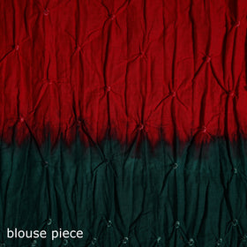 Kutch Tie-Dye Bandhani Cotton Saree with Blouse Piece 07