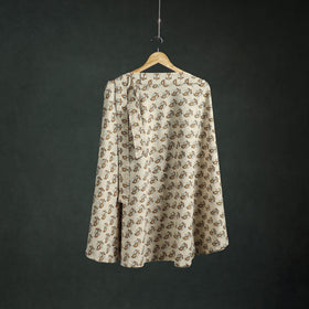 Bagru Hand Block Print Natural Dyed Cotton Wrap Around Skirt 17
