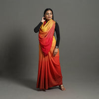 Multicolor - Kumaun Handwoven Pure Merino Woolen Saree 03