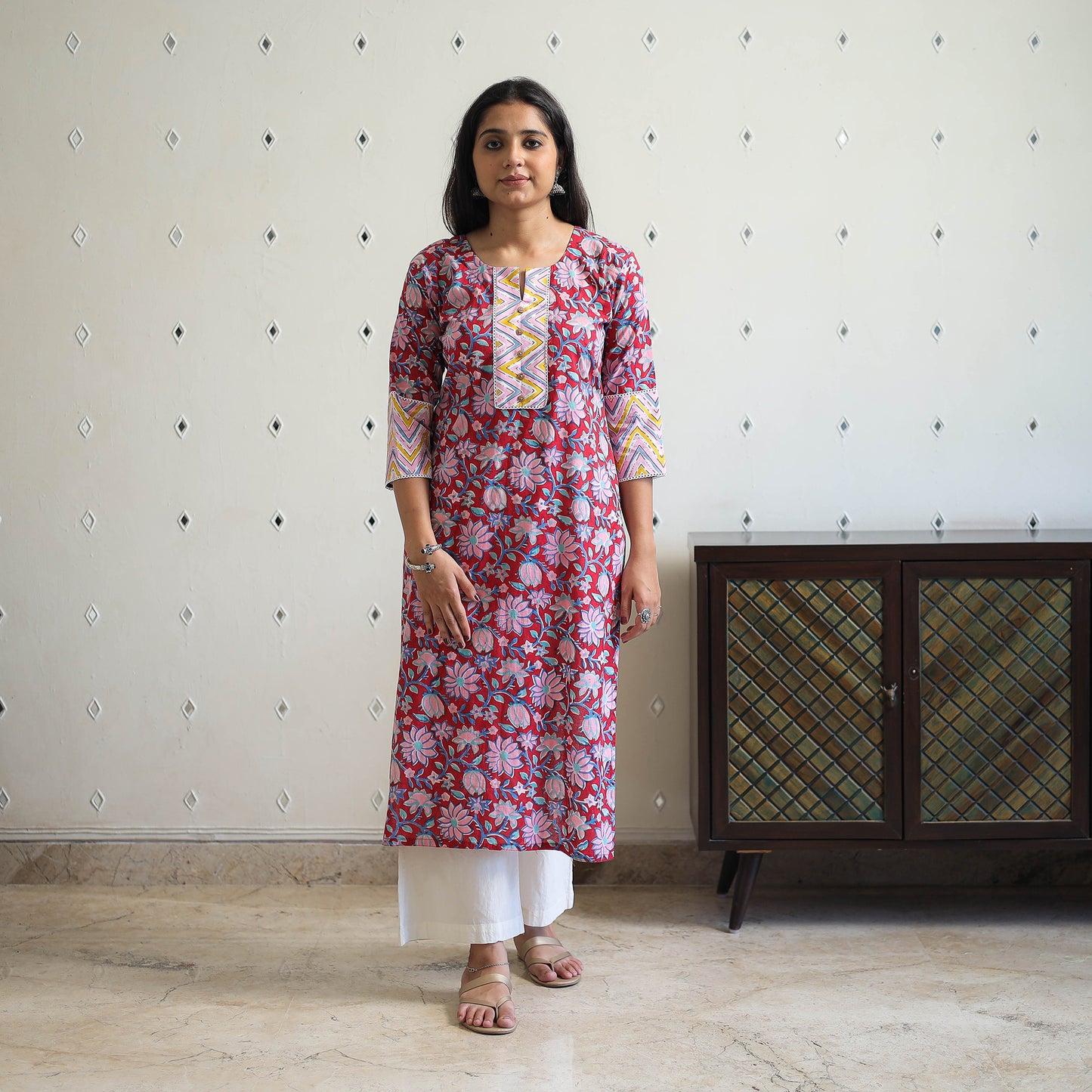 Sanganeri print Kurta