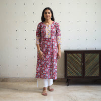 Sanganeri print Kurta