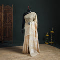 Lucknowi Chikankari Heavy Mukaish Work Pure Mul Chanderi Saree 04