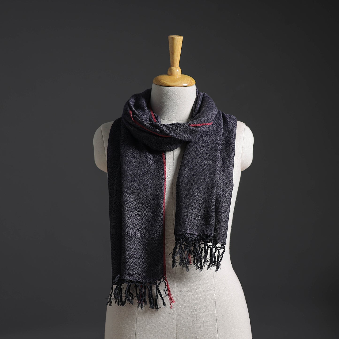 Kumaun Handwoven Merino Wool x Cotton Stole 197