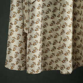 Bagru Hand Block Print Natural Dyed Cotton Wrap Around Skirt 17
