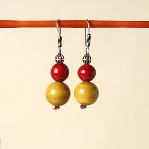 channapatna wooden earrings