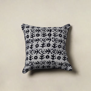 Hand Block Batik Print Cushion Cover (16 x 16 in) 44