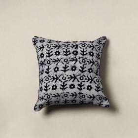 Hand Block Batik Print Cushion Cover (16 x 16 in) 44