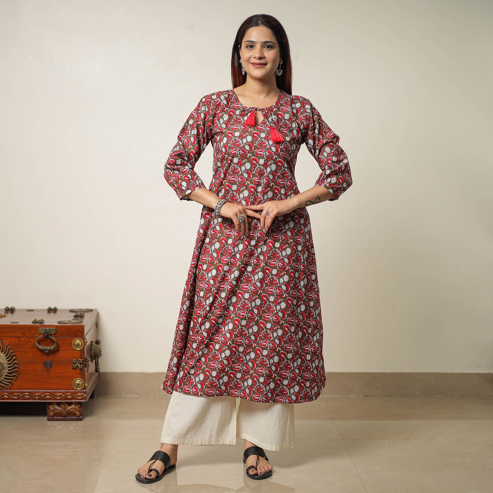 sanganeri printed kurta