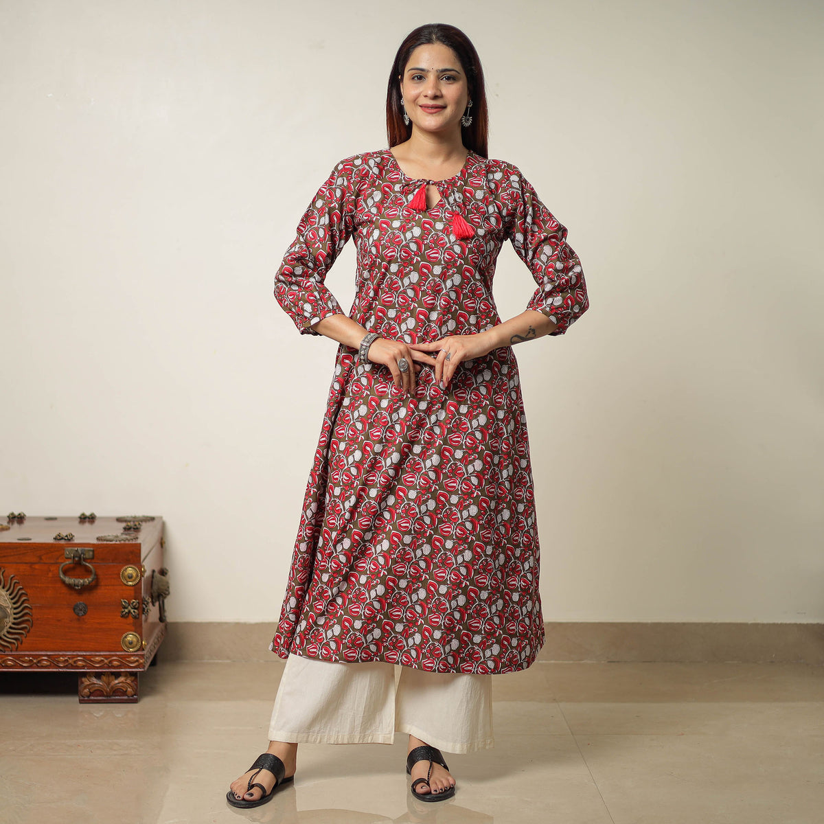 sanganeri printed kurta