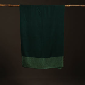 Plain Diamond Weave Fine Wool Zari Border Stole for Women 88