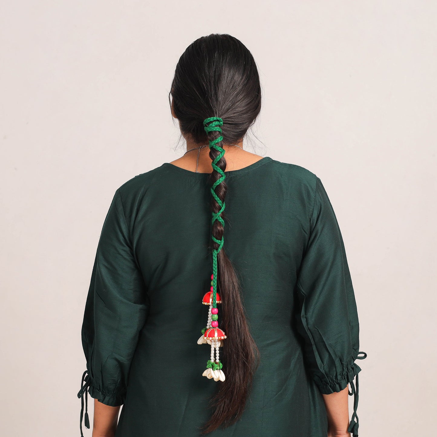 Thread Braided & Bead Work Hair Parandi 01