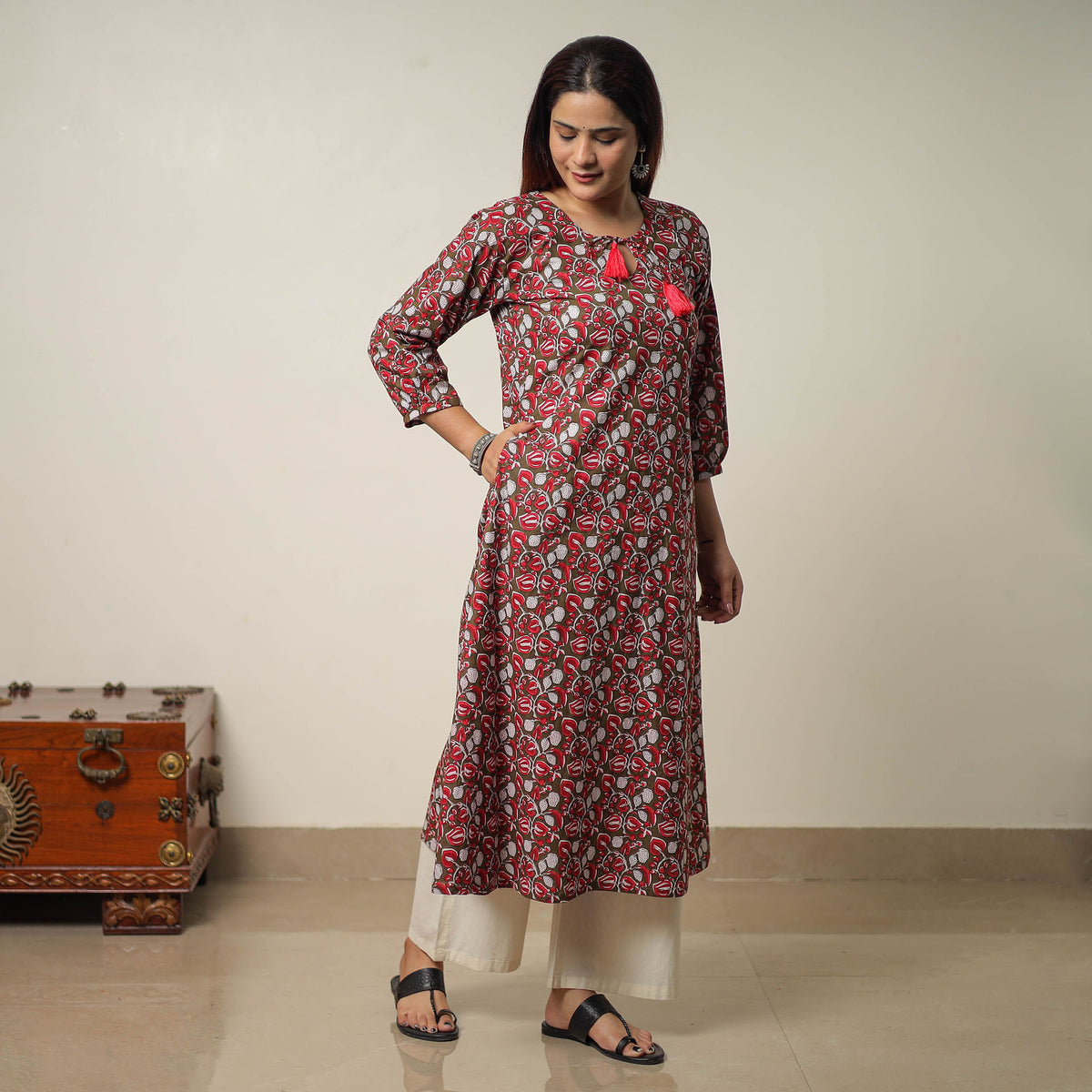 sanganeri printed kurta