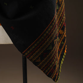 Kutch Bhujodi Handwoven Merino Wool Dhabla Shawl 36