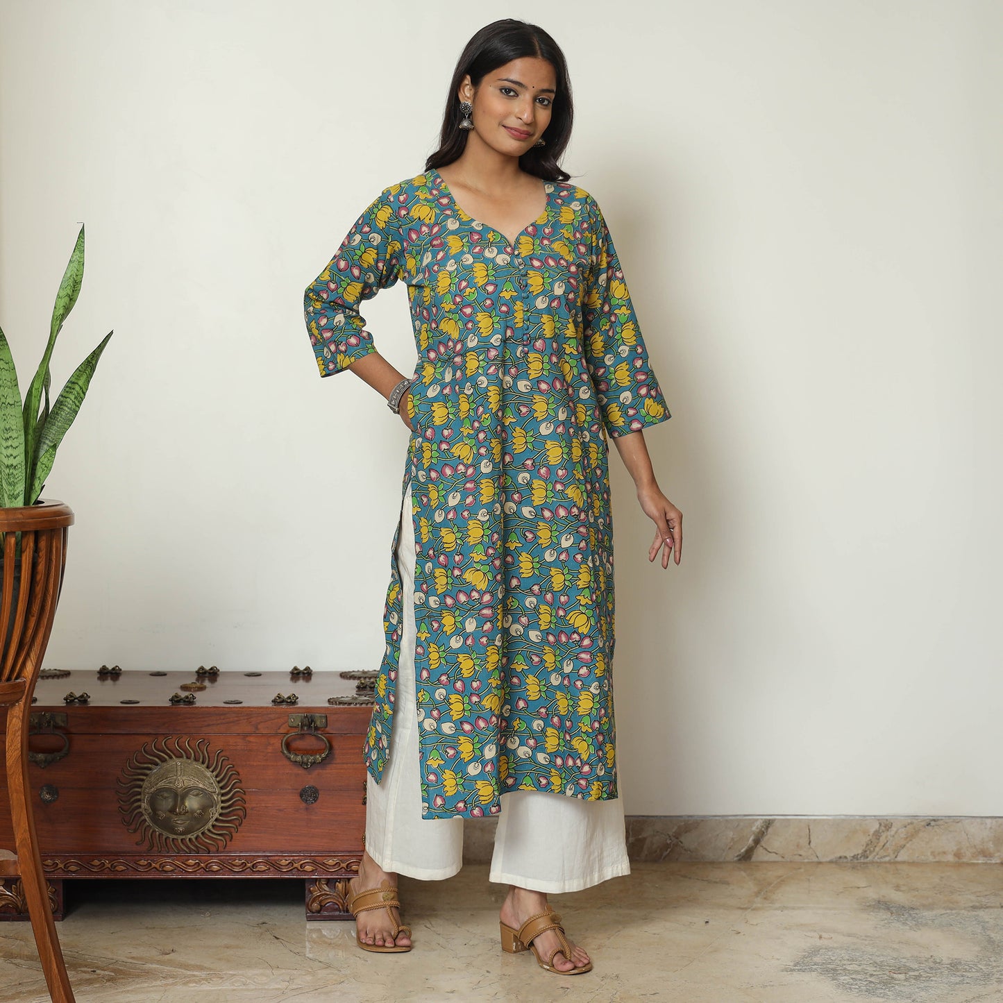 kalamkari printed kurta