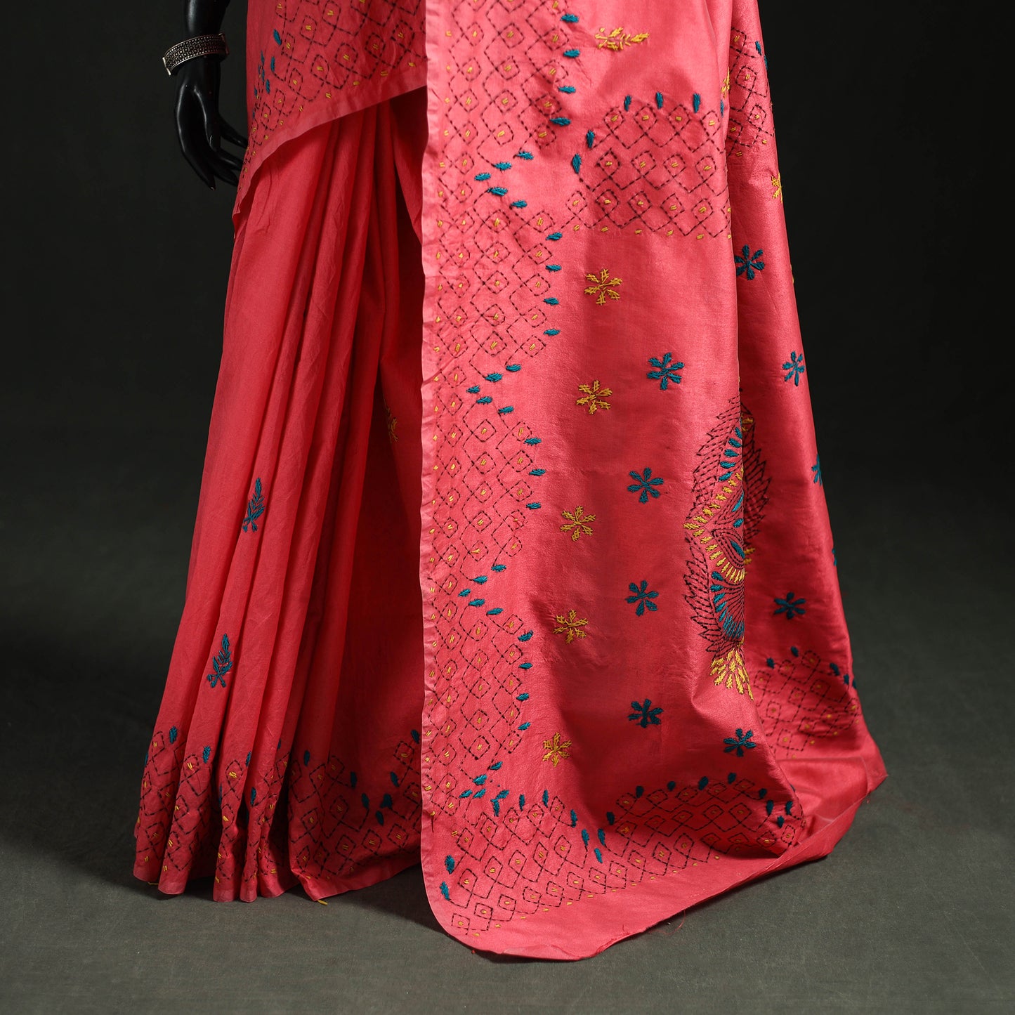 Hand Embroidered Silk Saree 65
