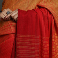 Multicolor - Kumaun Handwoven Pure Merino Woolen Saree 04