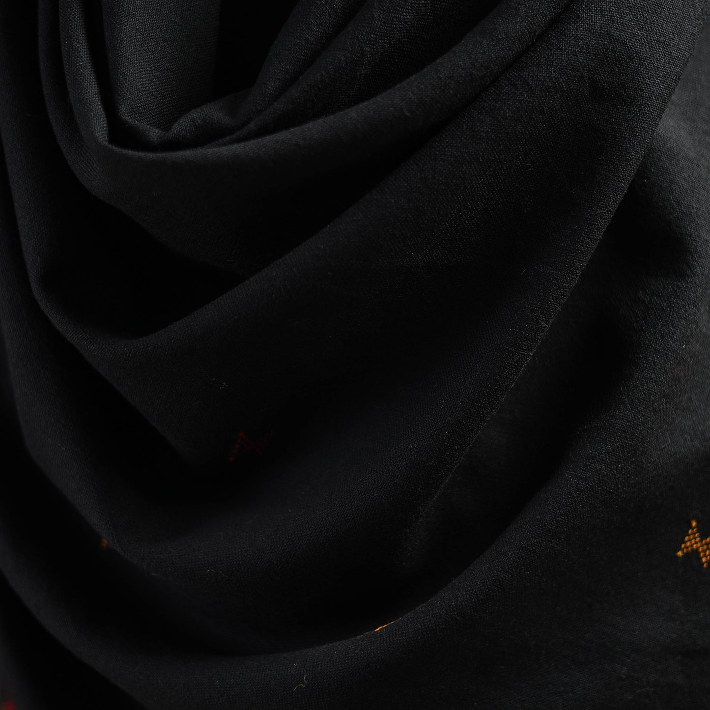 Kutch Bhujodi Handwoven Merino Wool Dhabla Shawl 36