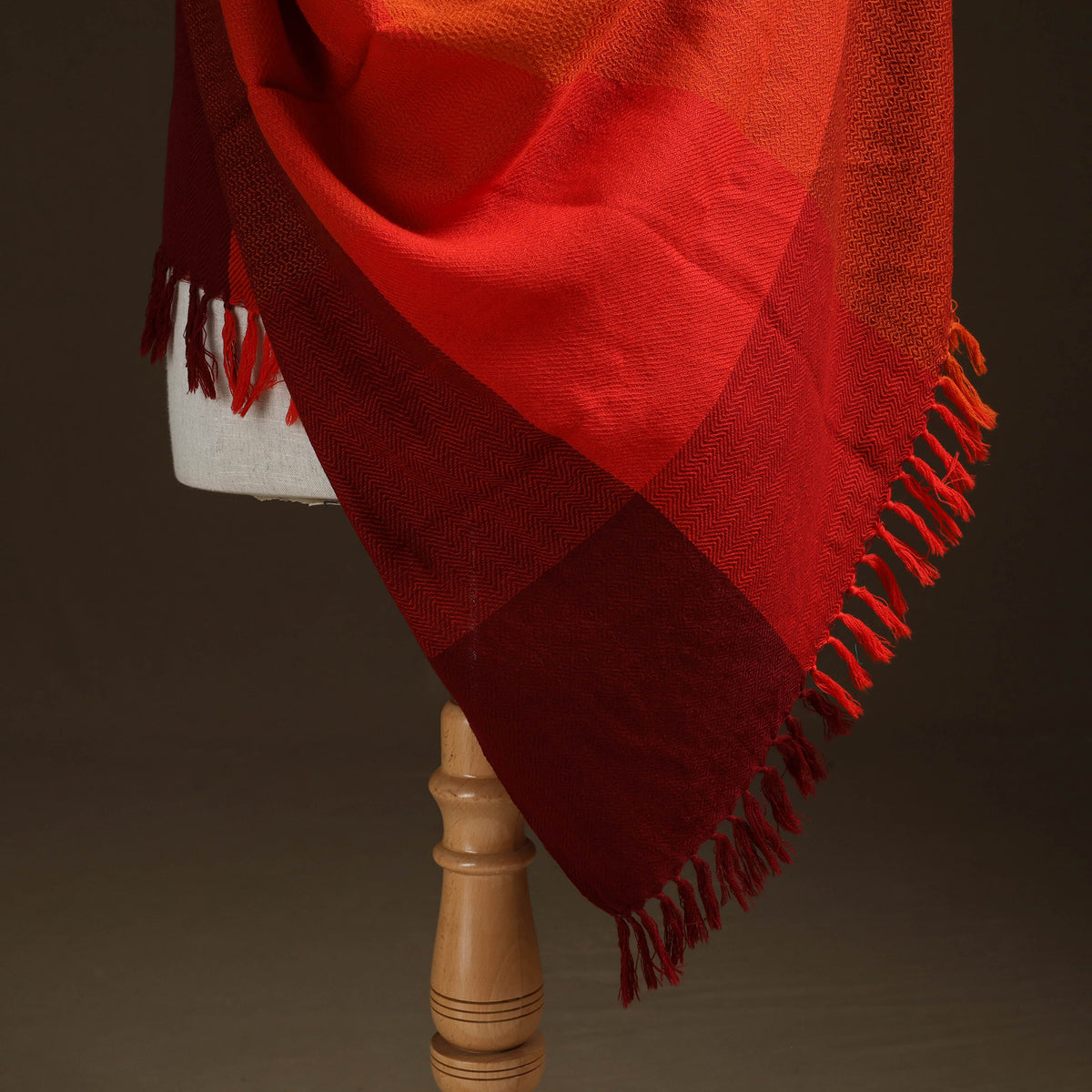Kumaun Handwoven Pure Merino Wool Shawl 01