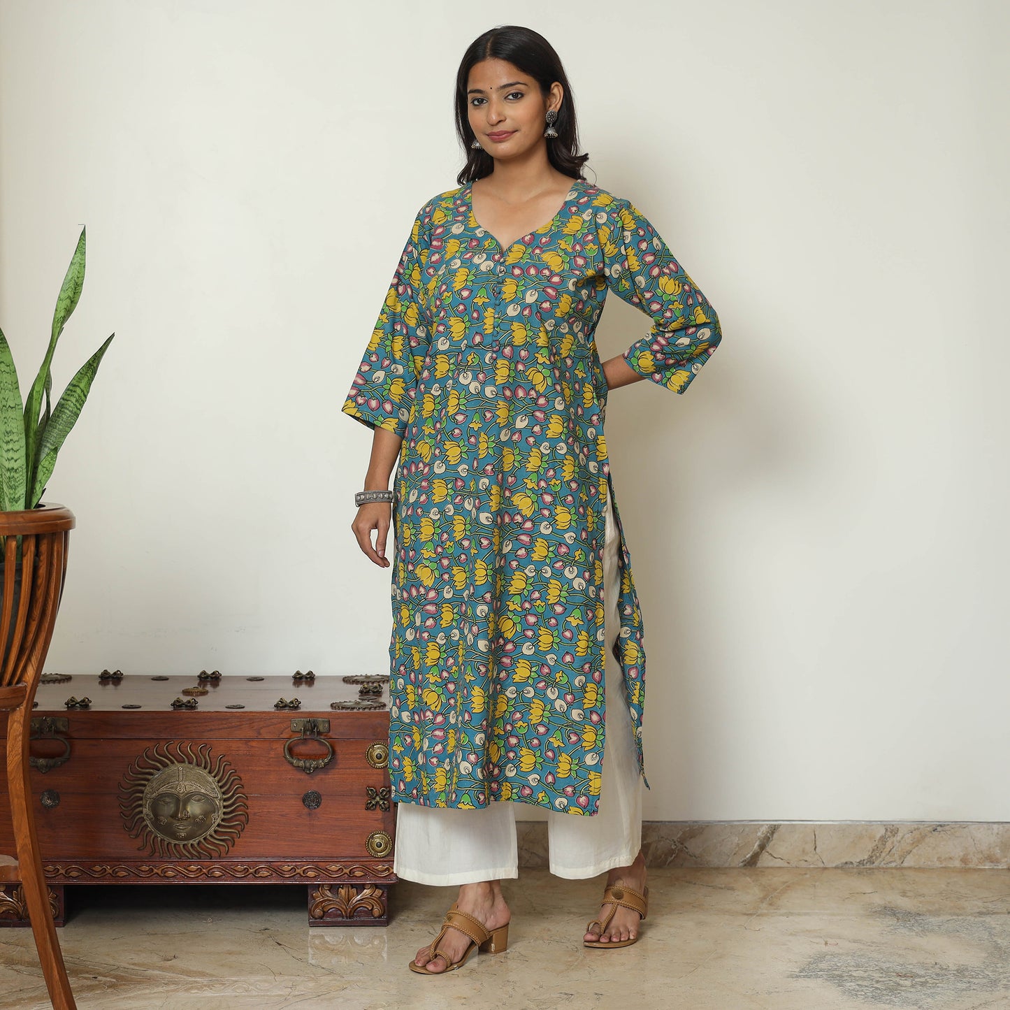 kalamkari printed kurta