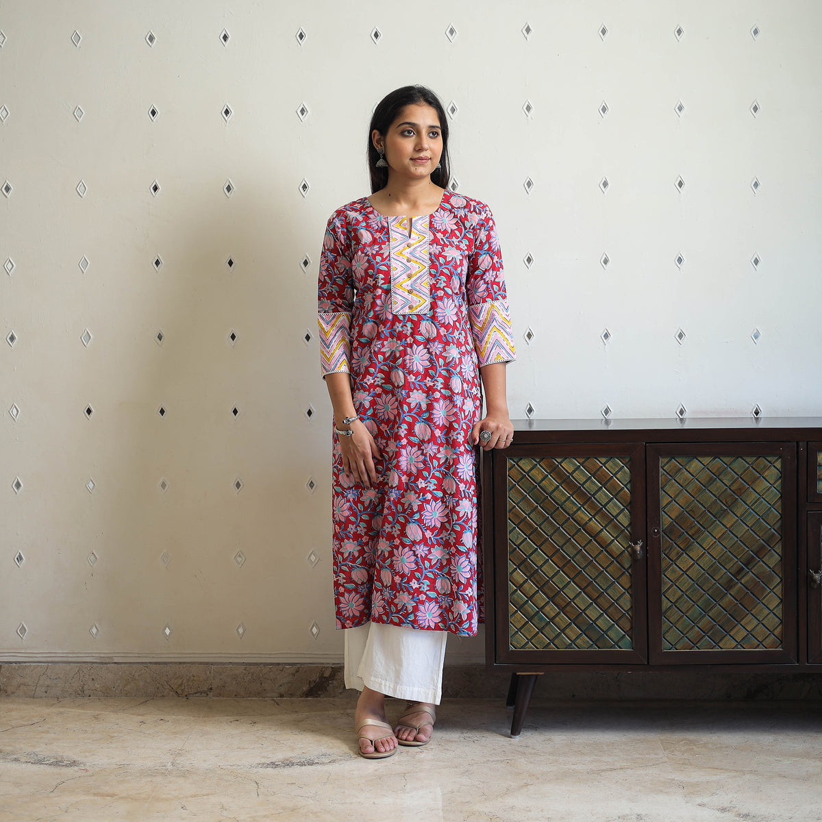 Sanganeri print Kurta