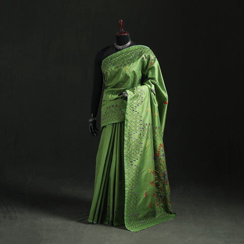 Hand Embroidered Silk Saree 66