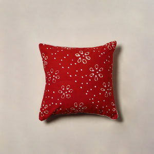 Hand Block Batik Print Cushion Cover (16 x 16 in) 45