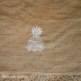 Lucknowi Chikankari Heavy Mukaish Work Pure Mul Chanderi Saree 04
