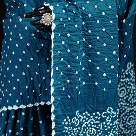 Kutch Bandhani Tie-Dye Cotton Saree 21