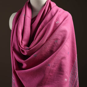 Kutch Bhujodi Handwoven Merino Wool Dhabla Shawl 37