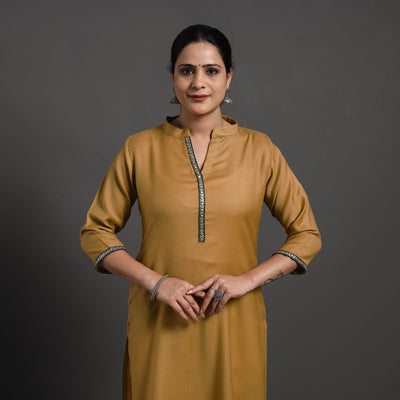 Jinat Plain Merino Woolen Kurta