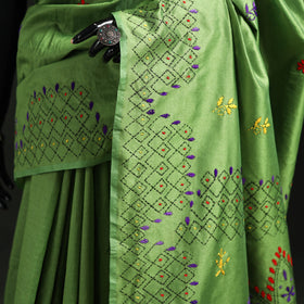Hand Embroidered Silk Saree 66