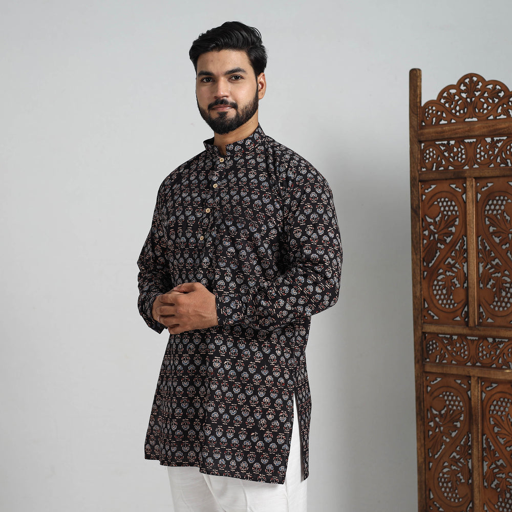 ajrakh Men's short kurta