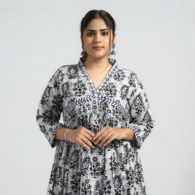 batik print dress