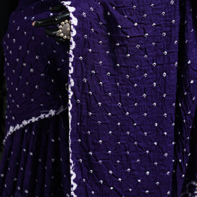 Kutch Bandhani Tie-Dye Cotton Saree 43
