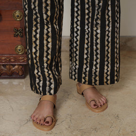 Black - Hand Batik Printed Cotton Kurta with Palazzo & Dupatta Set 11