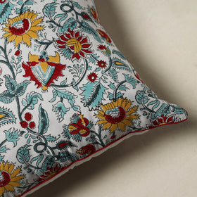 Sanganeri Hand Block Print Cushion Cover (16 x 16 in) 46