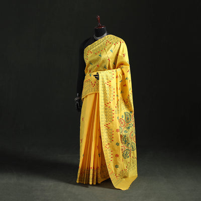 Hand Embroidered Silk Saree 67