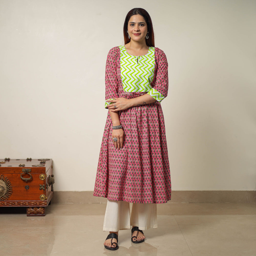 sanganeri printed kurta 