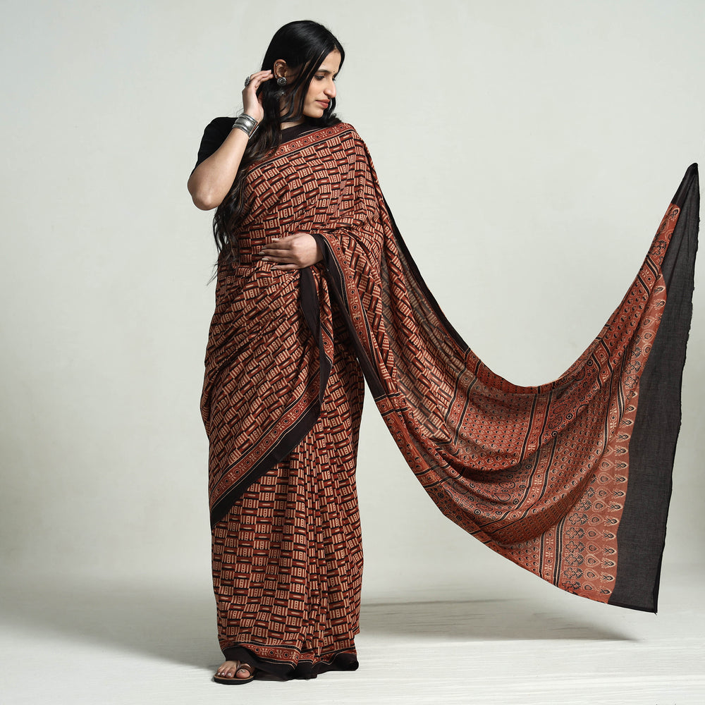 ajrakh saree