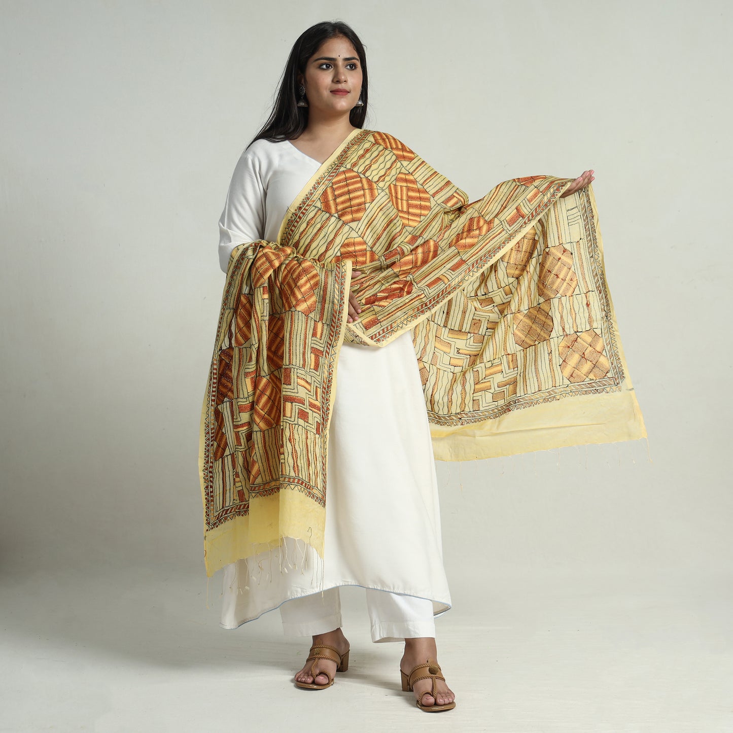 Kantha Embroidery Dupatta