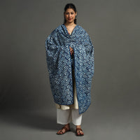 Multicolor - Indigo Reversible Patchwork Cotton Dupatta 06