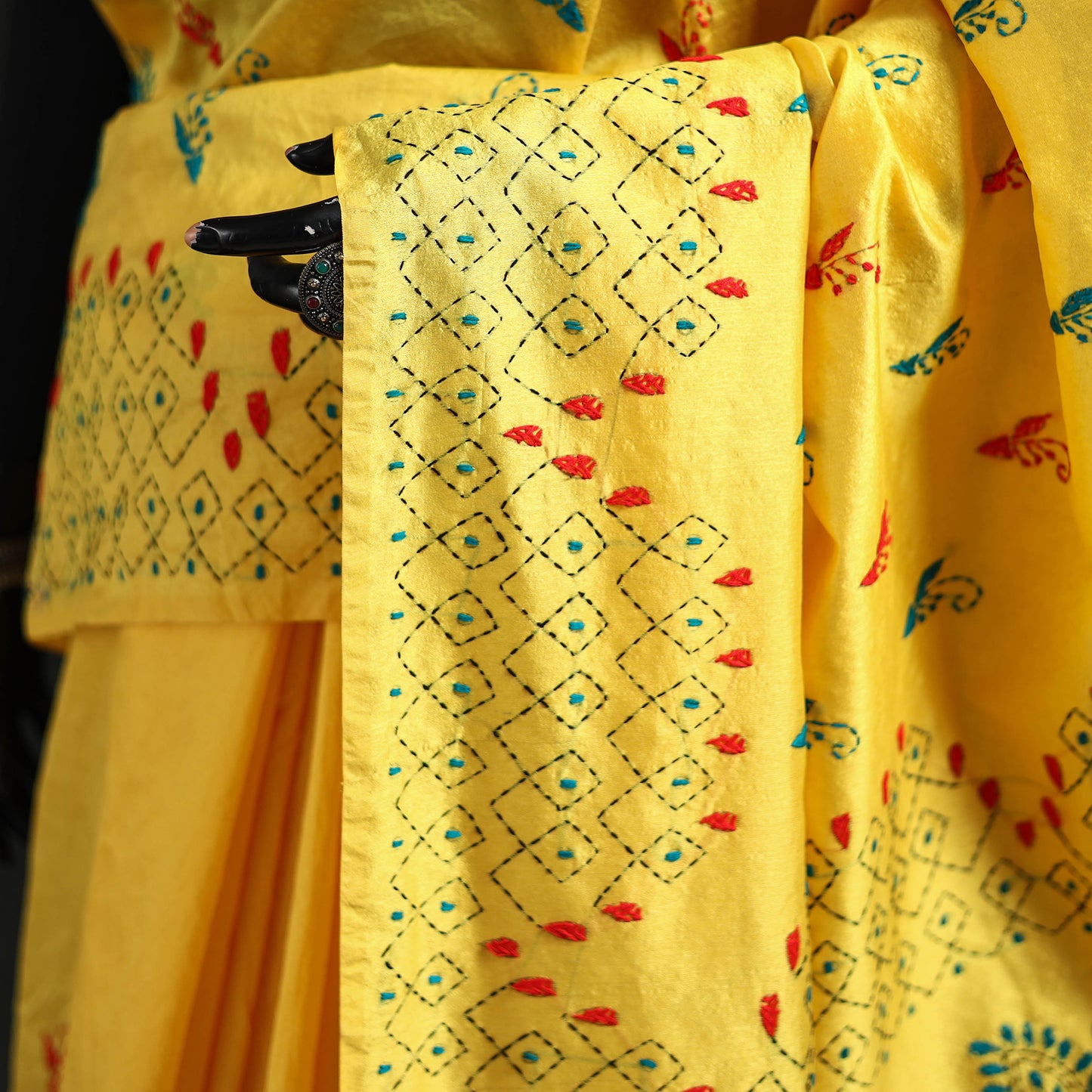 Hand Embroidered Silk Saree 67