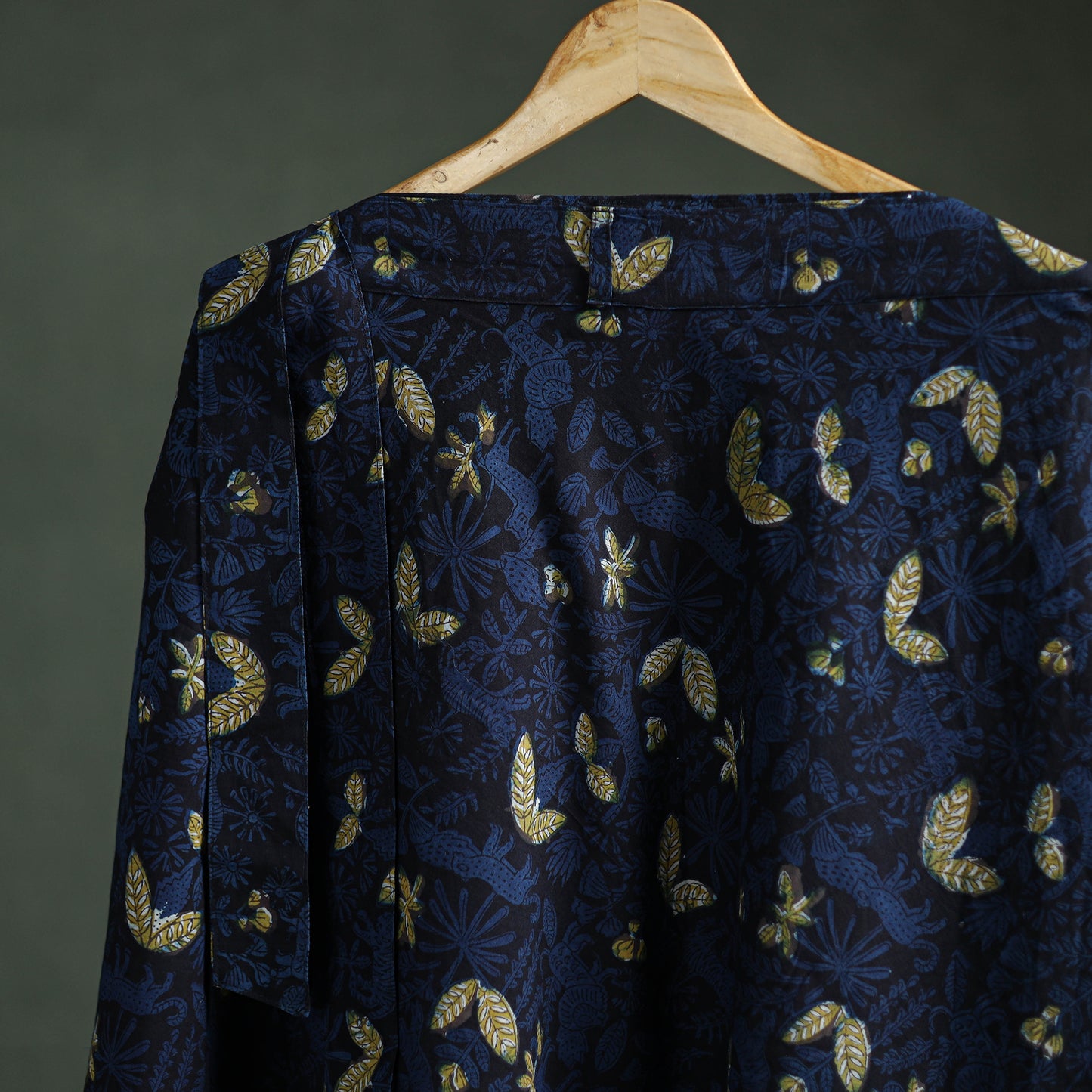 Bagru Hand Block Print Natural Dyed Cotton Wrap Around Skirt 22