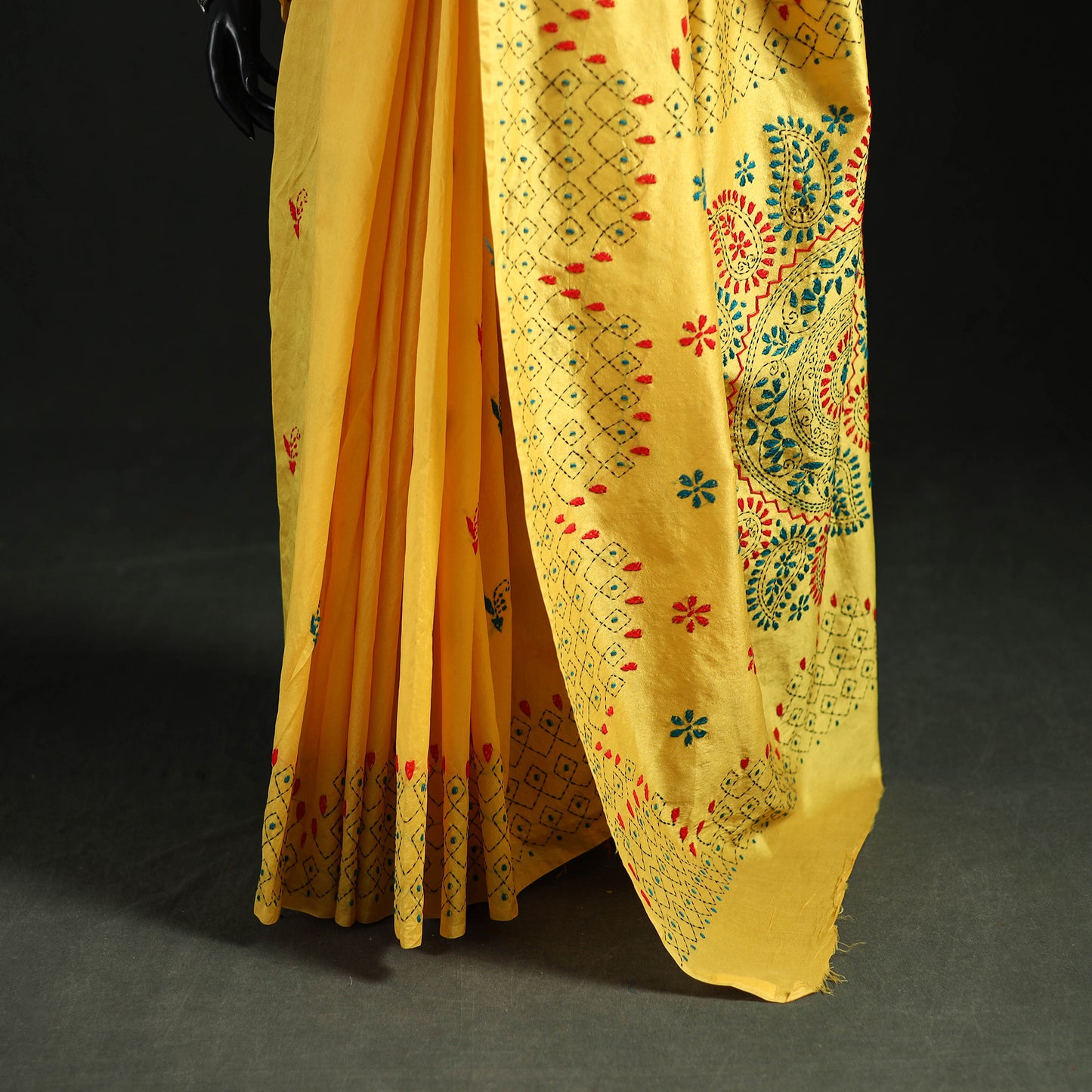 Hand Embroidered Silk Saree 67