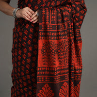 block printed saree