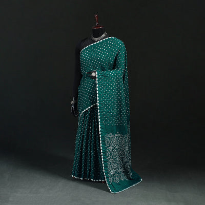 Kutch Bandhani Tie-Dye Cotton Saree 23