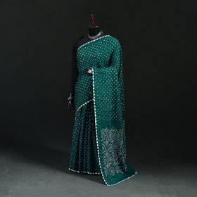 Kutch Bandhani Tie-Dye Cotton Saree 23