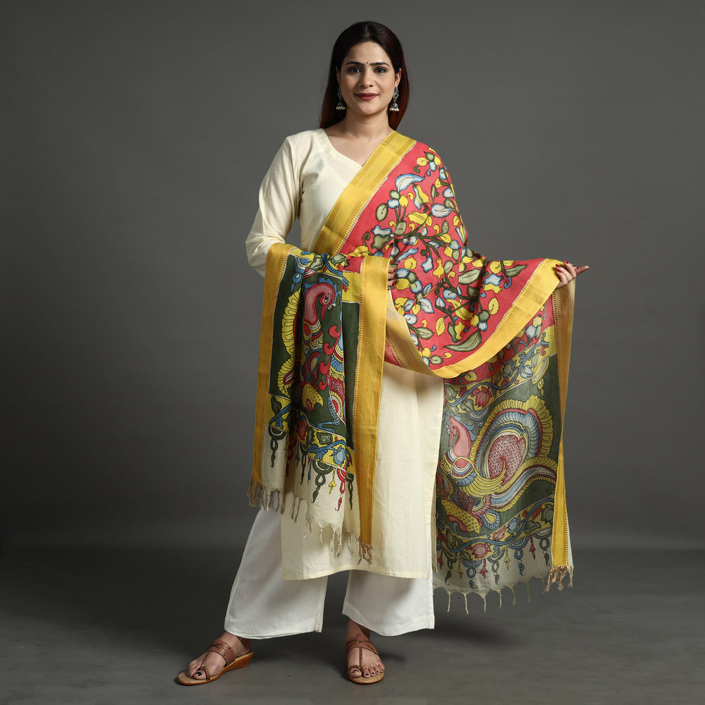 Kalamkari Handpainted Dupatta