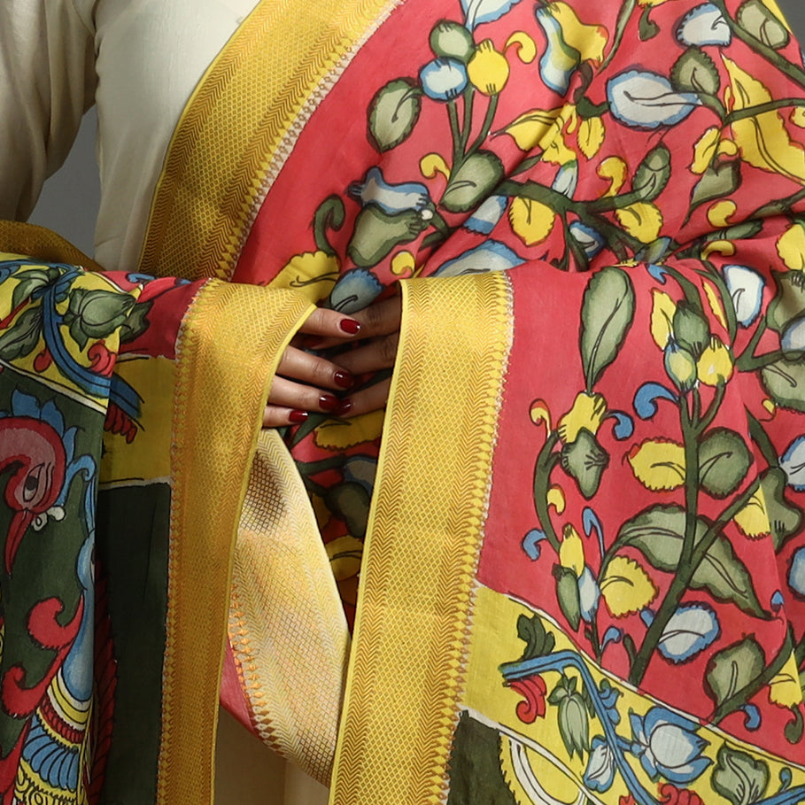 Kalamkari Handpainted Dupatta